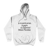 Sweat à capuche AWDis College à citation : " Je ne perds jamais, je gagne, ou j'apprends ! (Nelson Mandela) L'Ecole de la Vie n'a point de vacances atoupry
