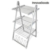 ÉTENDOIR À LINGE ÉLECTRIQUE PLIABLE COMPAK 300W GRIS (30 BARRES)
